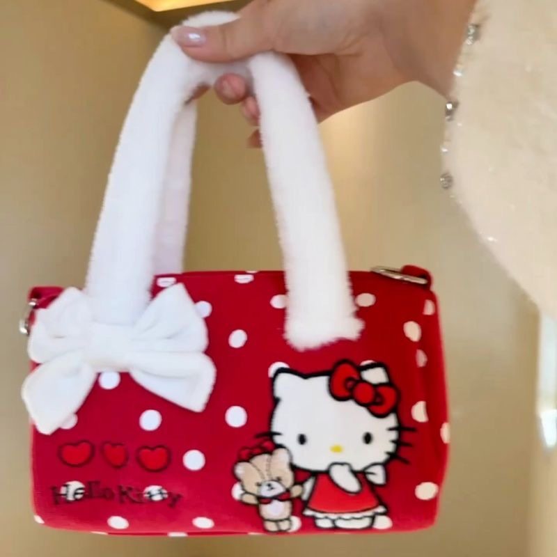 2026新品韩版女生卡通毛绒小方包女手提斜挎包可爱猫单肩包女,箱包皮具/热销女包/男包,小方包,淘宝优惠券,粉丝福利购,淘宝优惠卷