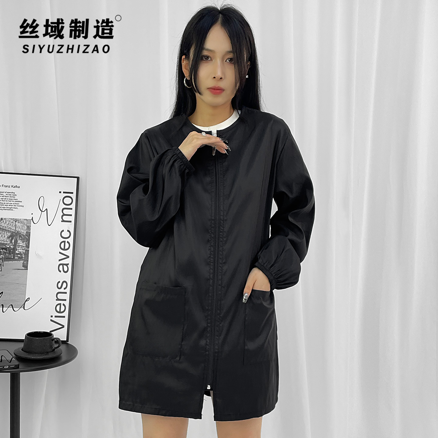 理发店剪发围裙美发工作服