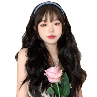 漫真假发女长发日常自然懒人发箍半头套一体式长直发百搭全头套式