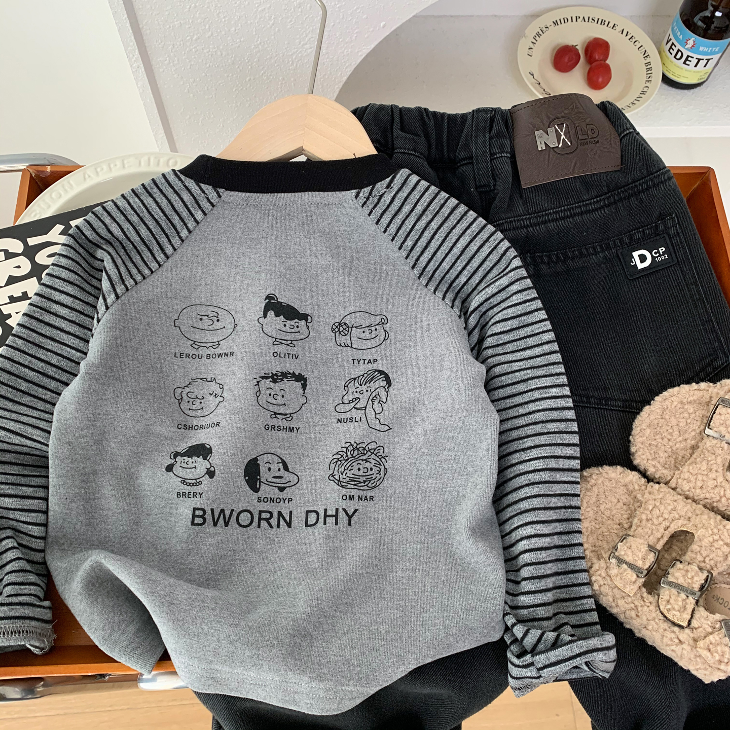 中小童秋冬德绒内搭柔软弹力打底