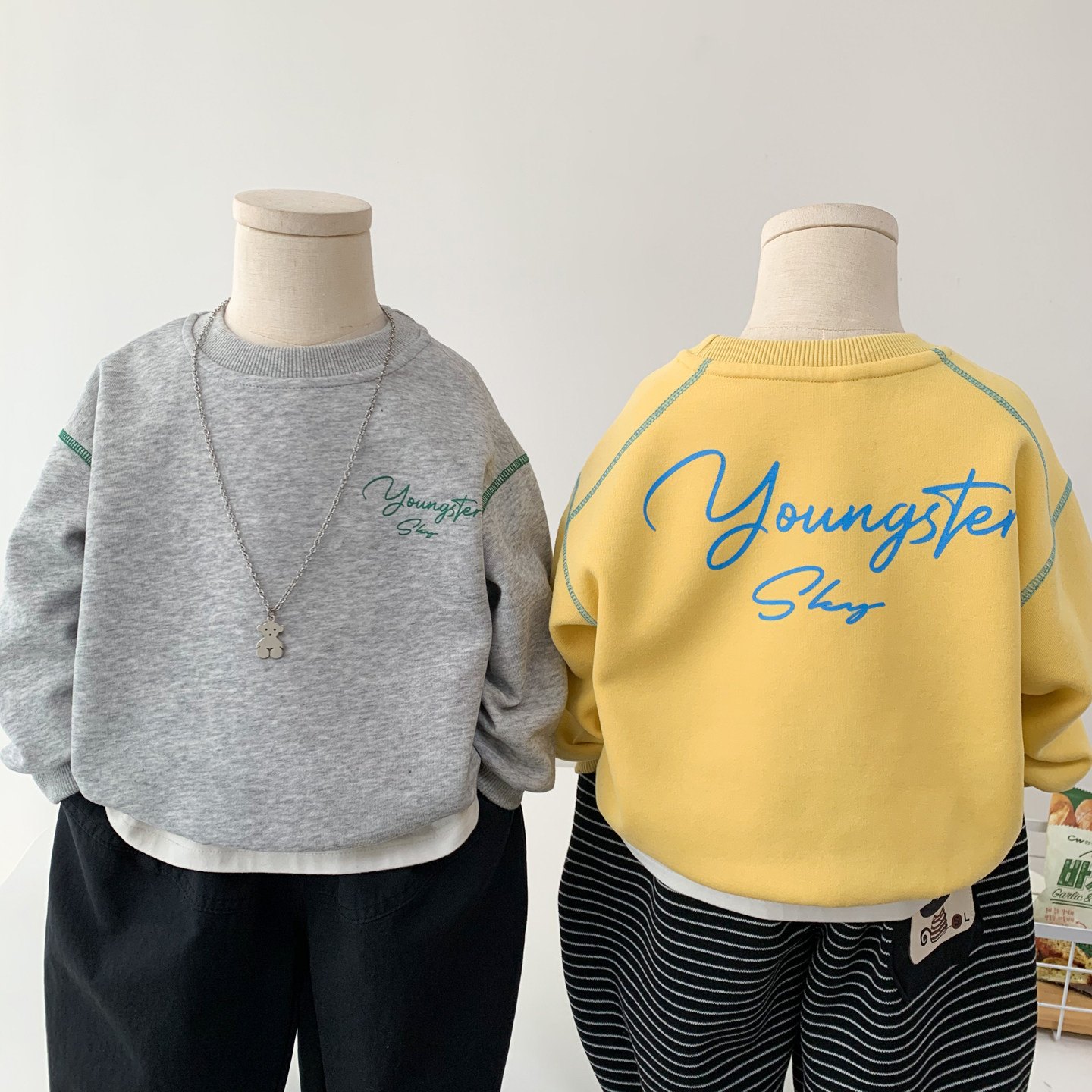 男童春秋装卫衣时尚字母印花套头衫2026新款韩版儿童宽松休闲上衣