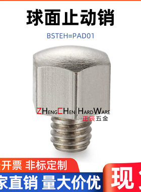 PAD01碳钢镀镍球面型止动销BSTEH5/5.5/7/8/10/10B/13/14/14B/17