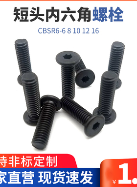 短头内六角螺栓 低头螺丝 超簿头内六角螺丝CBSR6-6 8 10 12 16