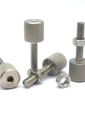 滚花旋钮调整螺栓ANKS2/M4/M5/M6/M8/M10/M12标准牙内六角孔PAT61