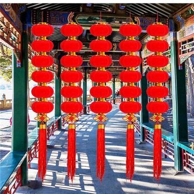 2025蛇年灯笼新款新年连串灯笼户外大红色小灯笼挂饰结婚防水新款