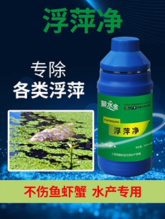 浮萍一扫光水产养殖浮萍清除剂虾蟹鱼塘不伤水草浮萍一喷灵浮萍净