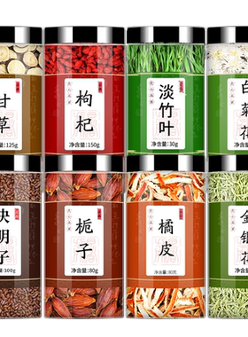 决明子栀子枸杞橘皮甘草菊花