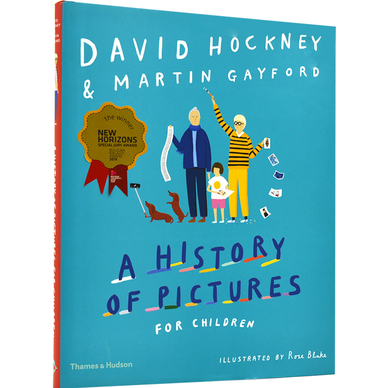 现货 给孩子讲解名家名画的艺术历史 英文原版 A History of Pictures for Children 获奖艺术儿童书 David Hockney 精装 美学鉴赏