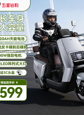 五星钻豹72V电动车高速电动摩托车长续航成人代步外卖电瓶车NX