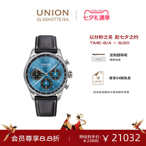 Union格拉苏蒂宇联计时机械表