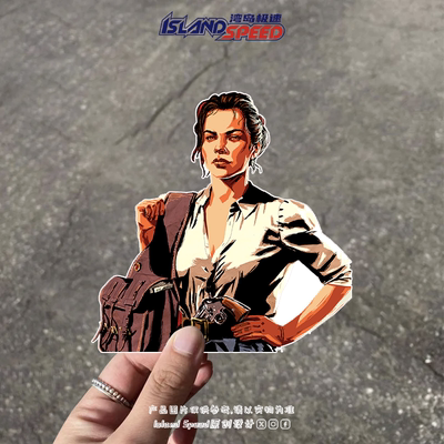 荒野大镖客2汽车贴纸阿比盖尔·马斯顿摩托车电车挡风玻璃贴花