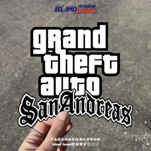 侠盗猎车手：圣安地列斯汽车贴纸摩托机车电车挡风玻璃防水防晒贴