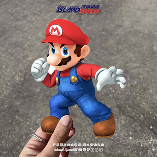 超级马里奥兄弟汽车贴纸经典 游戏角色马里奥车身侧面头盔贴花
