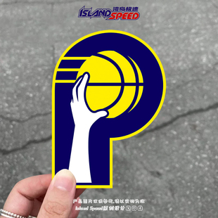 饰摩托车电动车贴纸 防水装 印第安纳步行者汽车贴纸美式 网红爆款