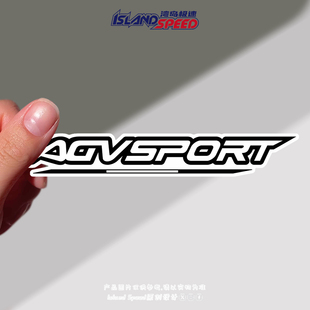 AGVSPORT汽车贴纸摩托车头盔字母装 饰网红潮牌防水贴花