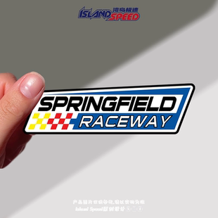 斯普林菲尔德赛道Springfield Raceway标志汽车贴纸赛车摩托车贴