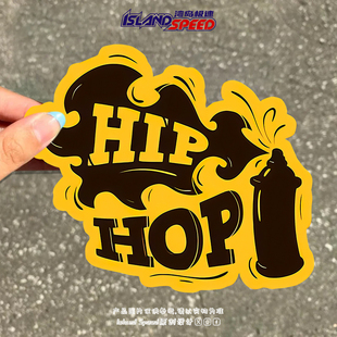 创意涂鸦车身车窗侧面贴纸 酷炫个性 HIP HOP汽车贴纸美式