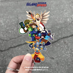 守望先锋汽车贴纸天使卢西奥禅雅塔美D.Va摩托车电动车涂装 贴花