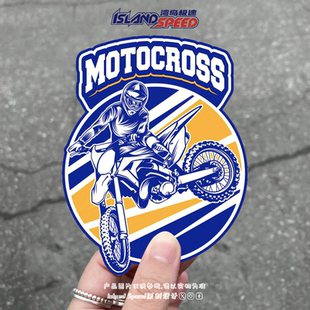 越野摩托车标志贴花MOTOCROSS创意设计汽车车身装 饰贴纸