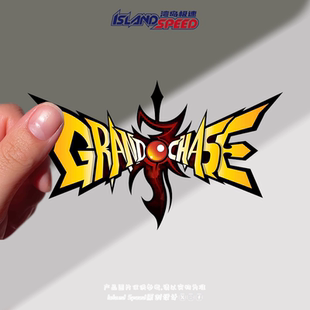 永恒冒险标志贴纸韩国KOG Studios游戏电车摩托车头盔贴画