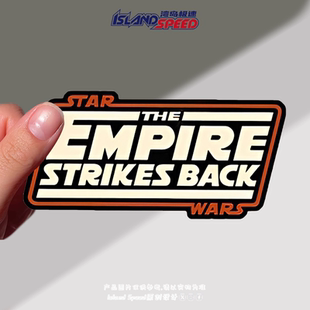 星球大战帝国反击战车贴英文字母创意设计电车摩托车防水贴花