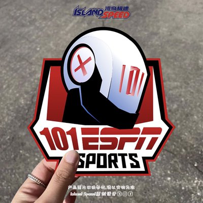 101 ESPN ESPORTS贴花电子竞技logo创意设计汽车车身防水贴纸