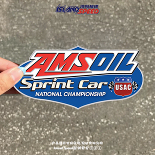 图案头盔防水贴 Car汽车贴纸小型车锦标赛标志个性 AMSOIL Sprint