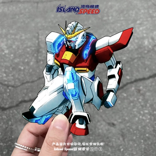 机动武斗传G高达汽车贴纸机动战士神高达燃烧高达摩托车头盔贴花