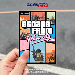 逃离塔科夫贴画射击动作游戏角色长方形设计汽车车身防水贴纸