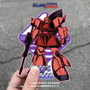 机动战士高达车贴格鲁古古MS 14机甲汽车车身侧面防水贴