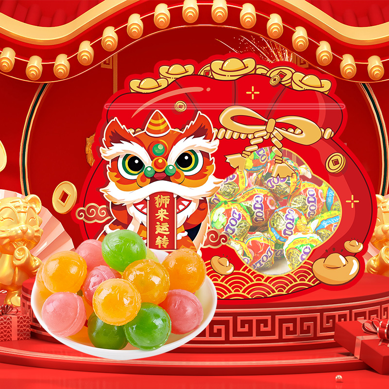 徐福记多嘟棒什锦棒棒糖20支礼袋