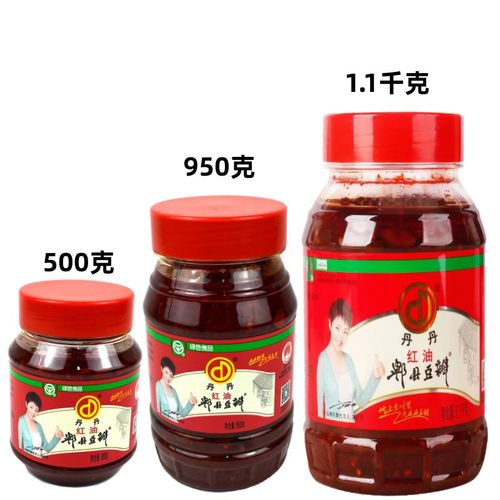 四川郫县丹丹红油豆瓣酱家用小瓶