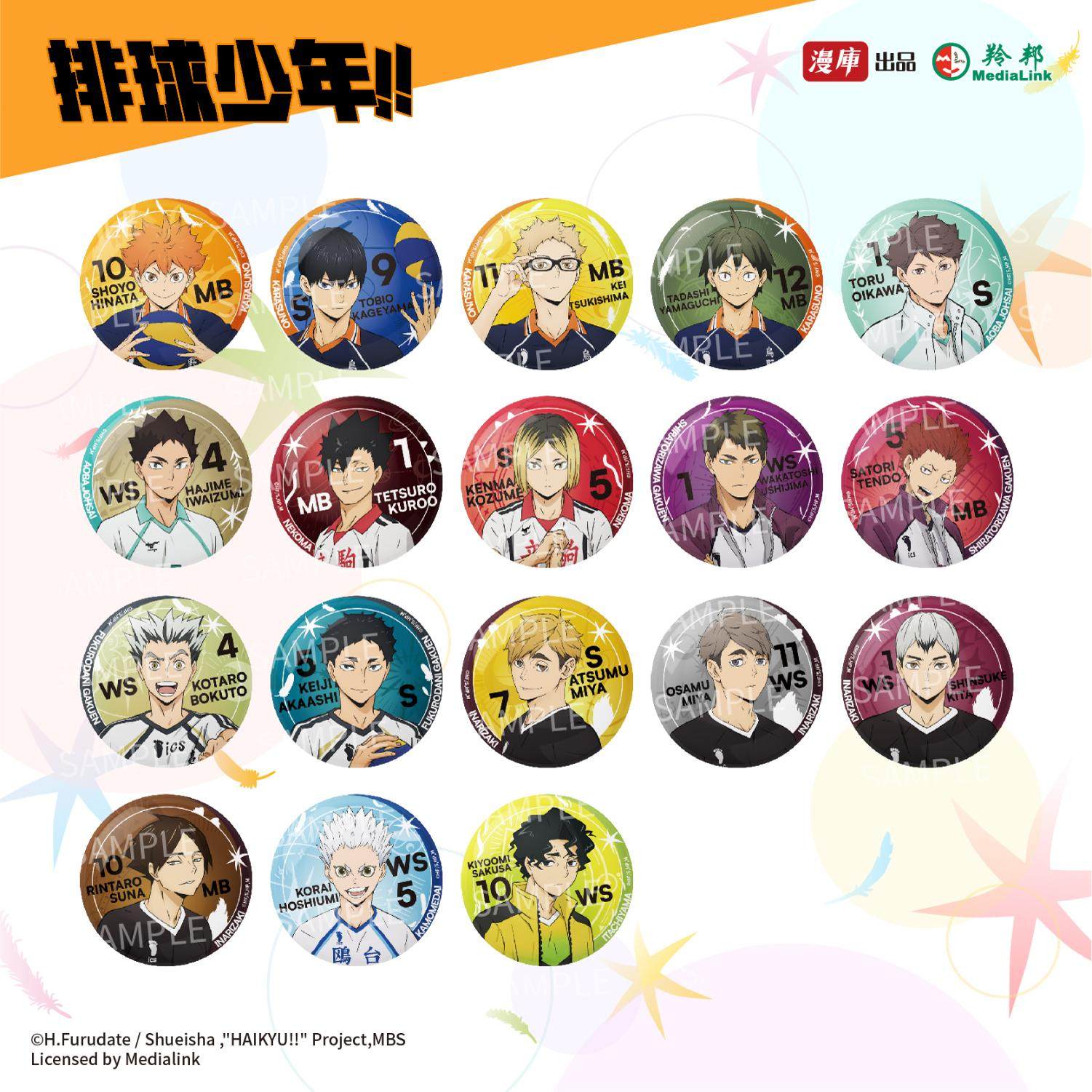 漫库正版周边排球少年星芒系列角色徽章盲盒吧唧日向翔阳 官谷,模玩/动漫/周边/娃圈三坑/桌游,动漫挂件/文具,淘宝优惠券,粉丝福利购,淘宝优惠卷