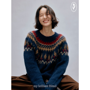 套头上衣 费尔岛羊毛马海毛重工设计感原创经典 shyshy 漏光胶片