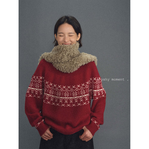 shyshy冬季美丽奴套头毛衣