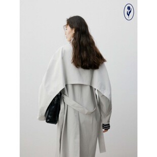 两色棉质长风衣外套定制果实扣子秋季 shyshy 背后游戏