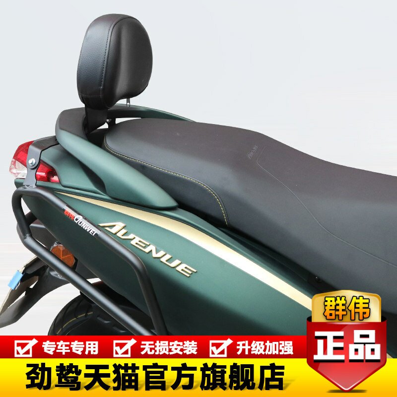 适用雅马哈巡鹰125摩托车后靠背ZY125T-2后座靠背后尾翼改装配件