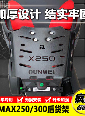 适用aprilia阿普利亚SRmax250/300后货架后扶手尾箱架后衣架改装