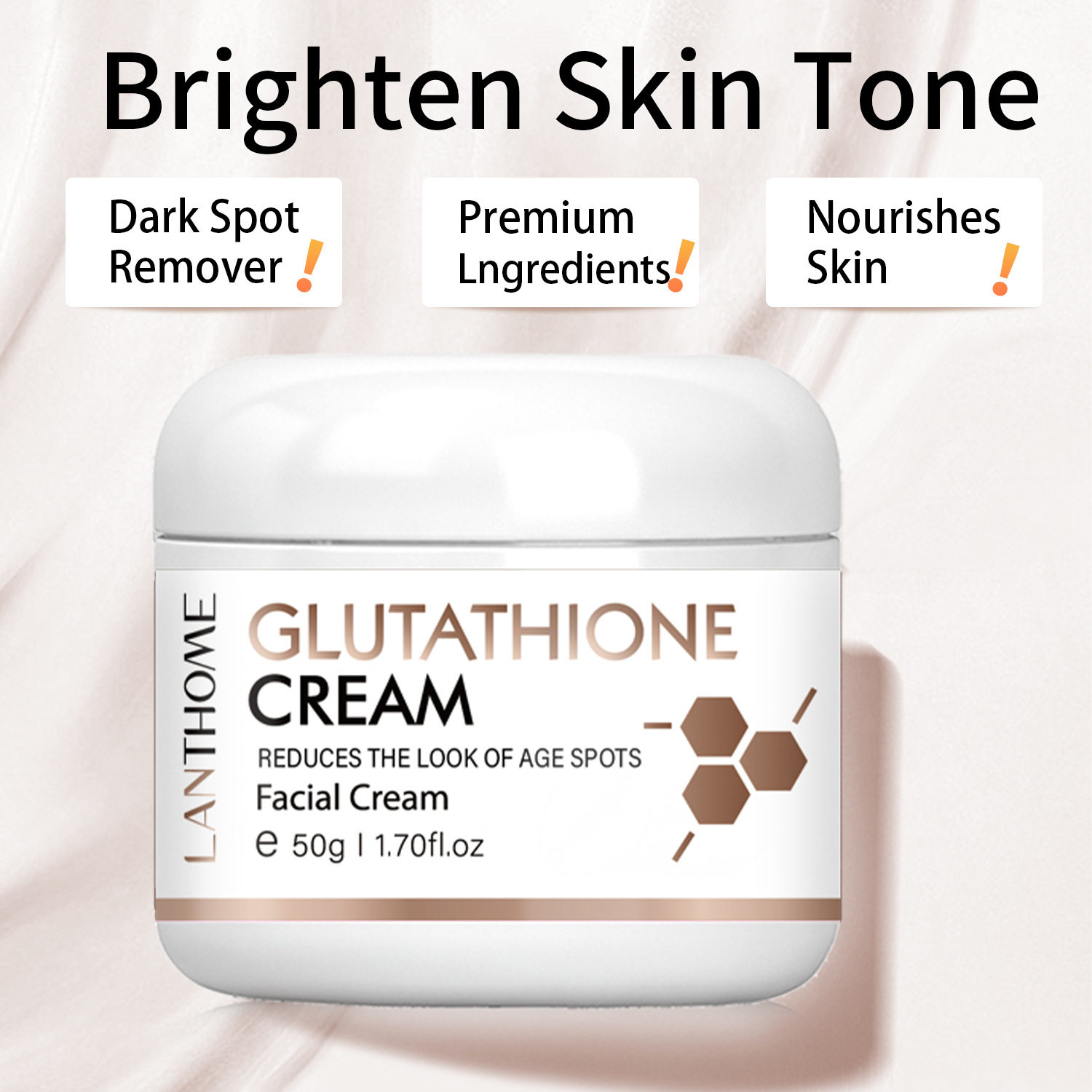 跨境新品莲碧泉lanthome谷胱甘肽面霜Glutathione face cream