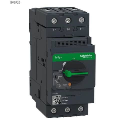 全新原装施耐德电动机热磁断路器GV3P25电流范围17-25A马达保护器