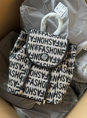 性价比超高~！公司原单撤柜清仓双肩包新款女包通勤经典刺绣背包