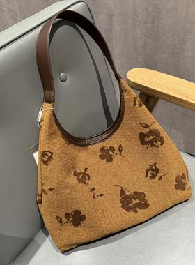 国风美~！正价300+ 公司单！复古大容量托特包通勤慵懒单肩女包包