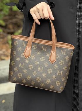 国内公司单~柜价399 经典pvc印花菜篮子手提包通勤女包单肩斜跨包