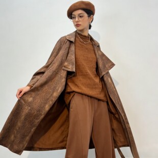 国风大气外套 中长款 工厂冲量0398阔气春秋季 新版