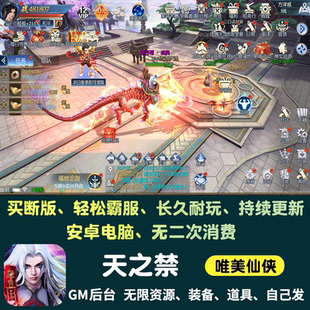 宝安卓非单机版 天之禁无限内购手游gm后台游戏仙侠买断版 资源元