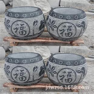 古建柱脚石厂家寺庙石头柱基制作价格大殿雕花石柱础图片