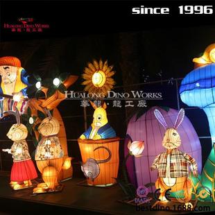 兔年主题彩灯自贡灯会制作源头厂家景区商场不夜城夜游项目