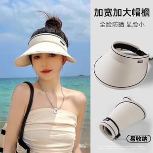 法式 海邊三亞度假英倫復古平頂草帽 巴拿馬草編禮帽女遮陽防曬夏季
