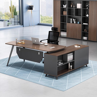 老板办公桌单人领导经理桌椅组合简约现代大班台主管桌办公室家具