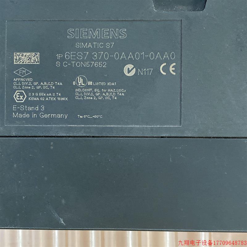 拍前询价:6ES7 370-0AA01-0AA0